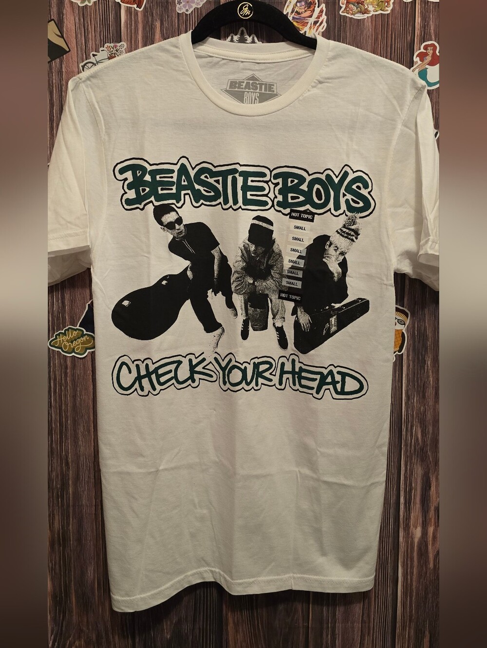 Beastie Boys  Check Your Head Graphic Tee - White with Teal & Black Print